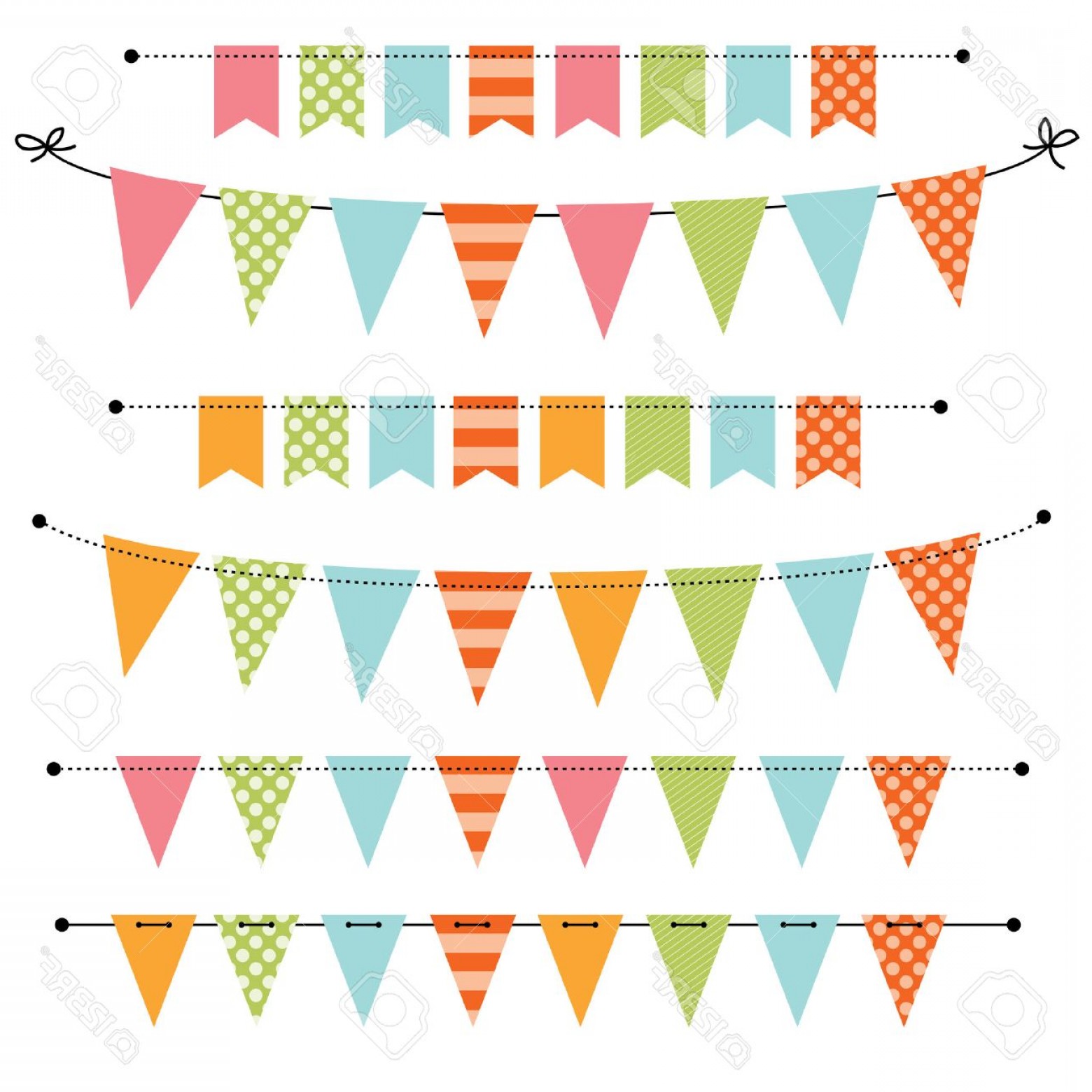 1560x1560 Photostock Vector Blank Banner Bunting Or Swag Templates