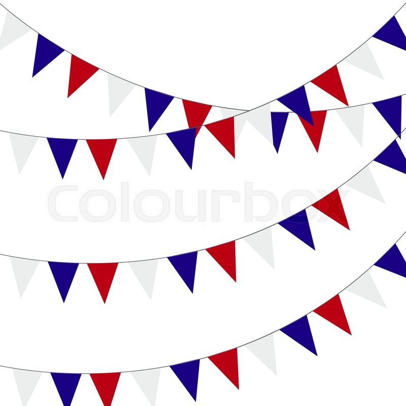 800x800 Festive Bunting Flags Holiday Stock Vector Colourbox