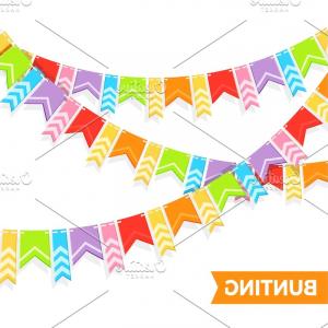 300x300 Flag Banners Bunting Vector Clipart Newwaysys