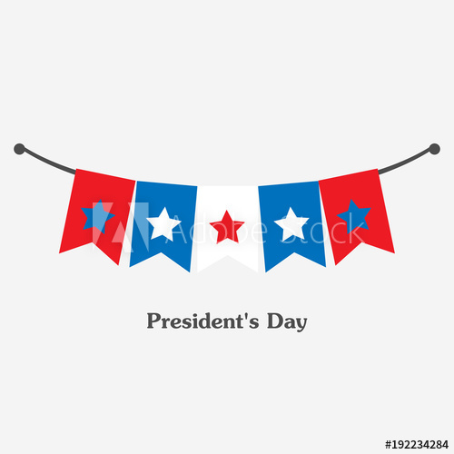 500x500 Vector Illustration Background With Bunting Flags For Happy