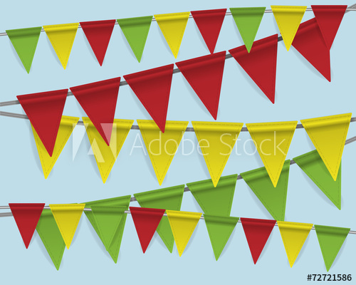 500x400 Bunting Flag Vector