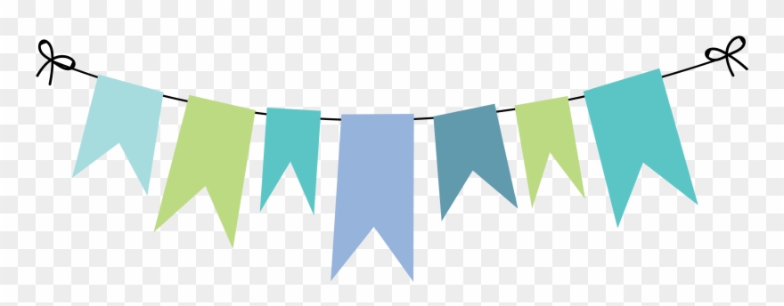 880x344 Bunting Vector Template