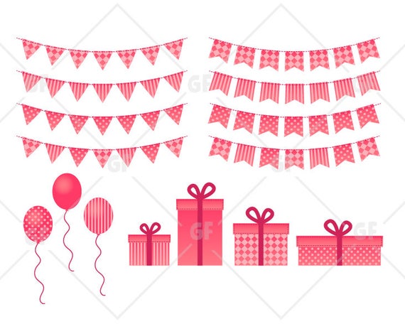 570x456 Bunting Banners Clipart Bunting Bunting Vector Etsy