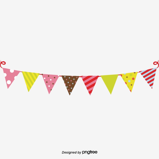 640x640 Bunting, Decorative Pattern, Creative Holiday, Flags Fluttering