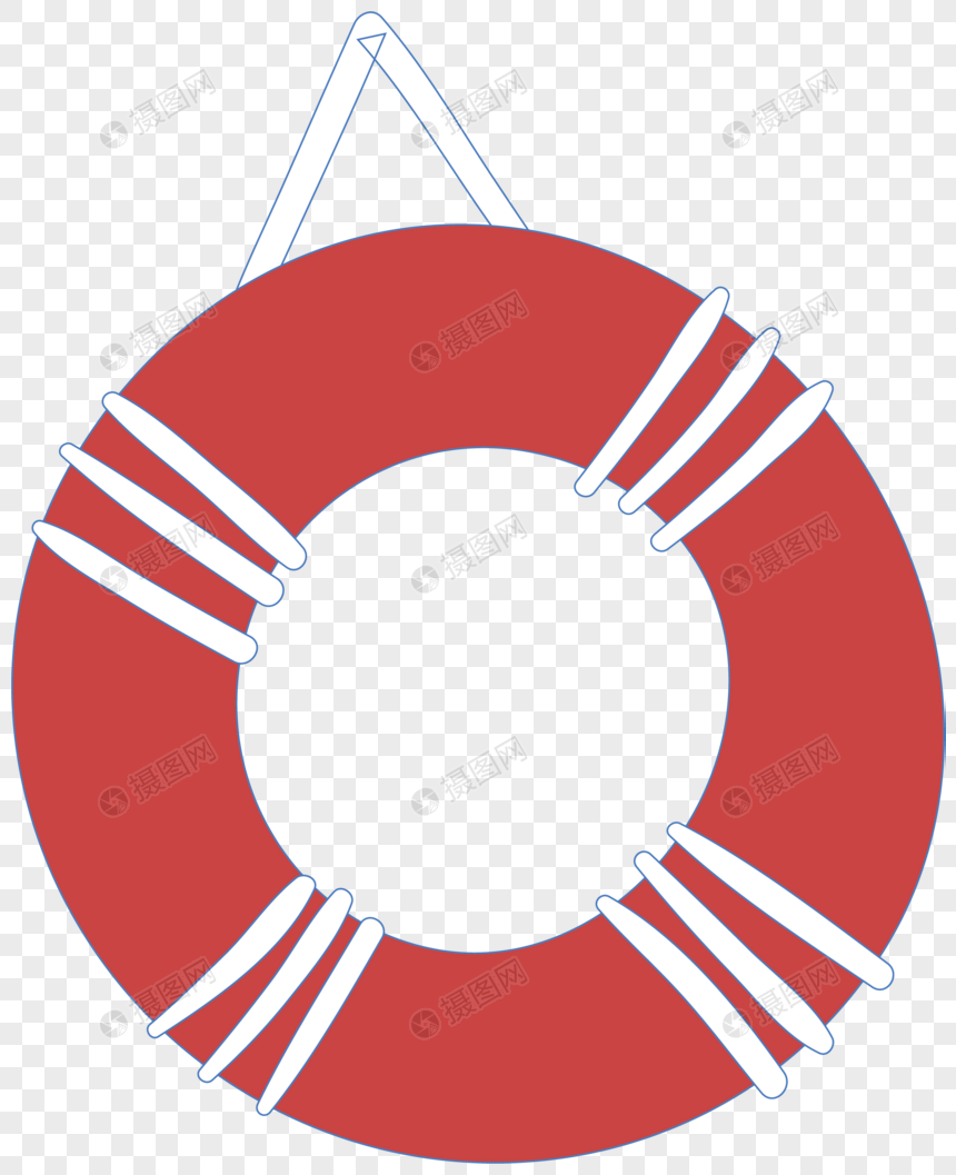 860x1057 Cool Summer Beach Beach Red Life Buoy Vector Material Png