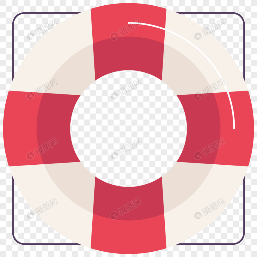 860x860 Cool Summer Beach Life Buoy Vector Material Png Image Picture Free