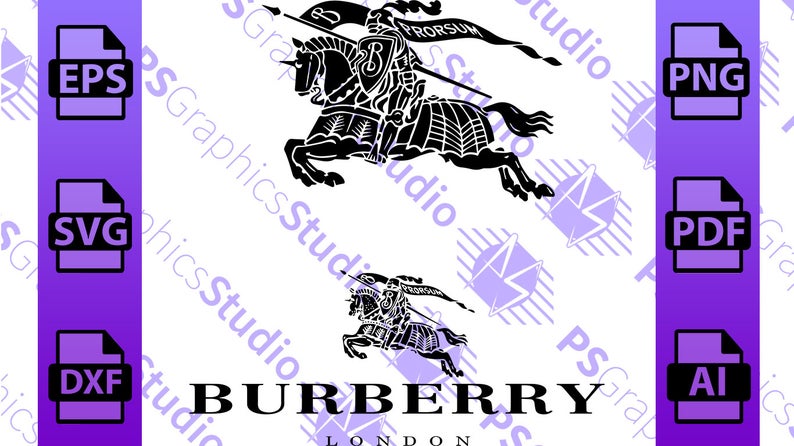 794x446 Logo Burberry Stiker Burberry Cut Template Vector Etsy