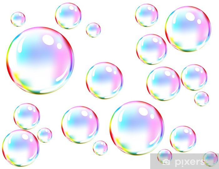 700x541 Vinilo Pixerstick Vector De Las Burbujas De De Colores