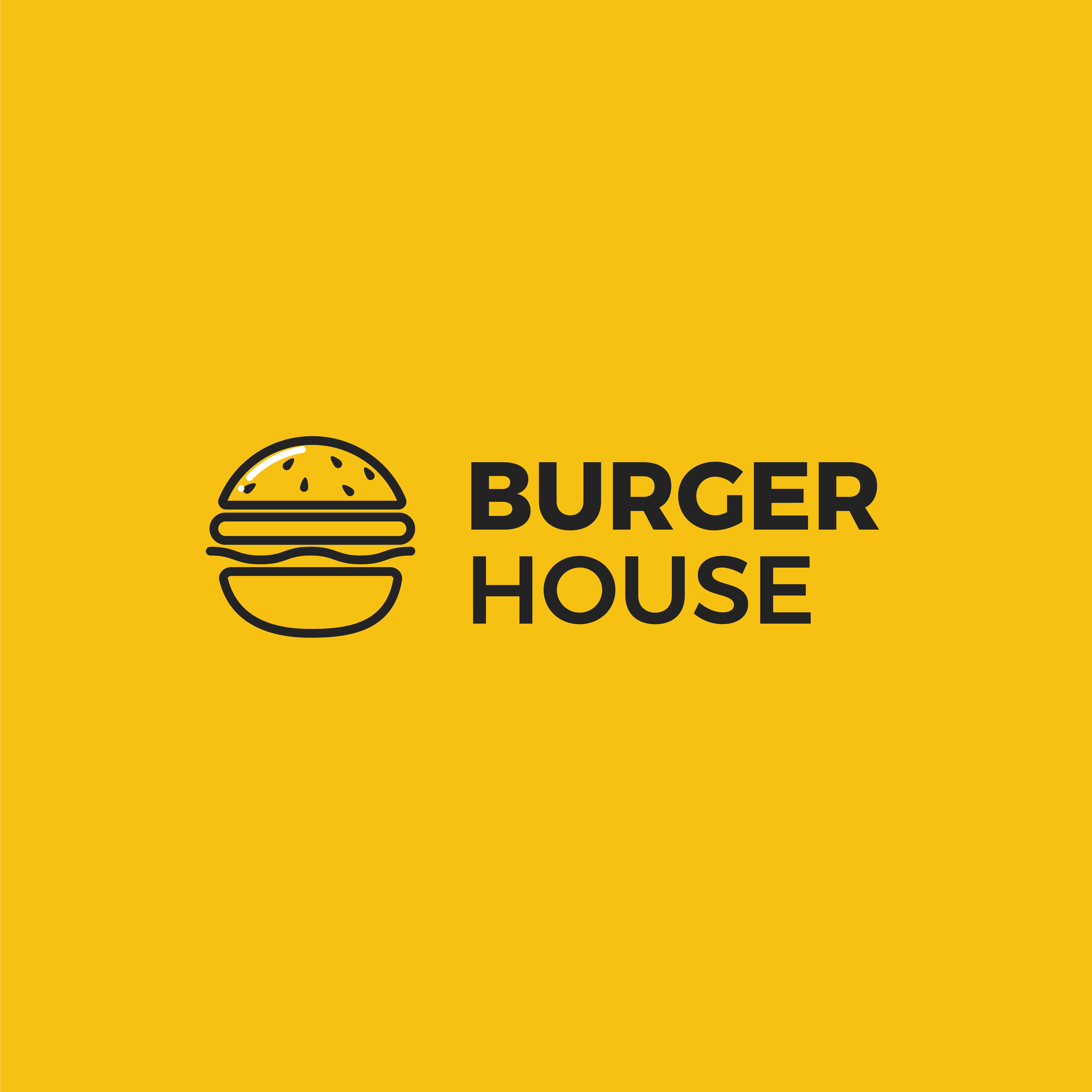 5001x5000 Burger Logo Free Vector Art