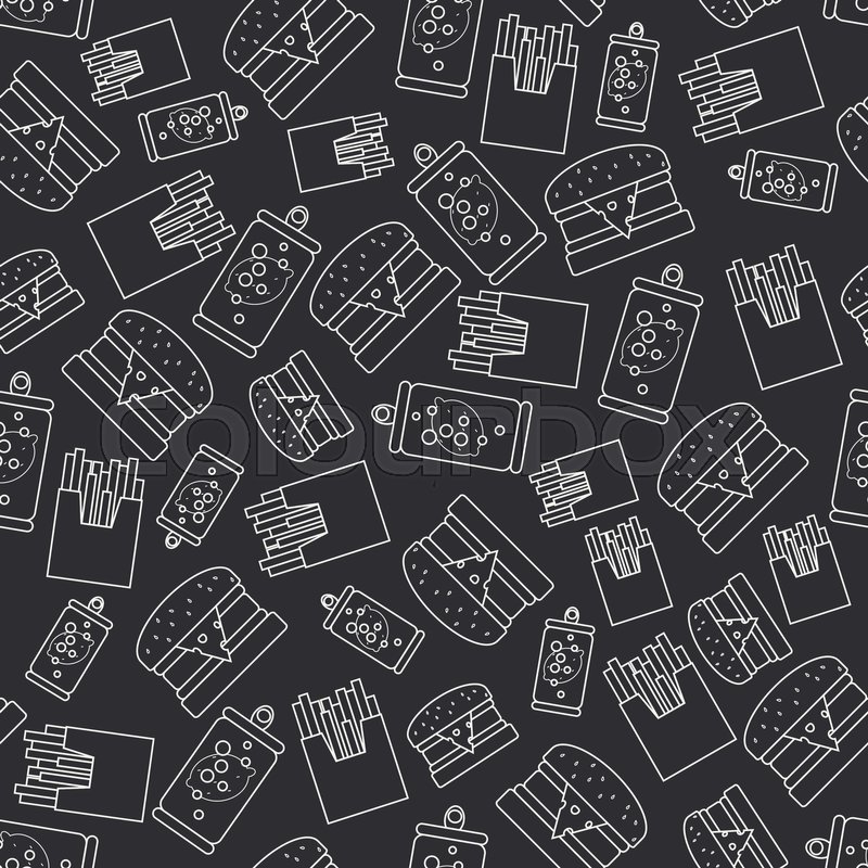 Burger Pattern Vector at Vectorified.com | Collection of Burger Pattern ...