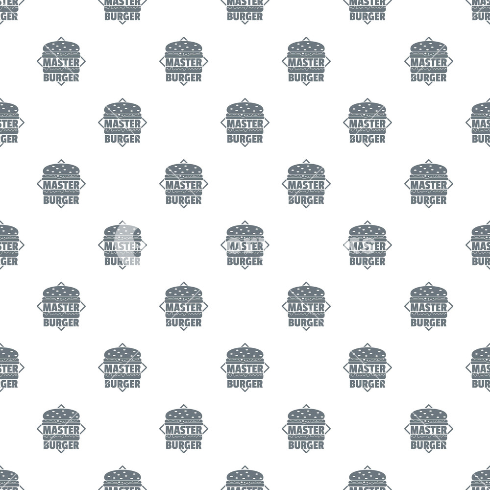 1000x1000 Master Burger Pattern Vector Seamless Repeat For Any Web Design