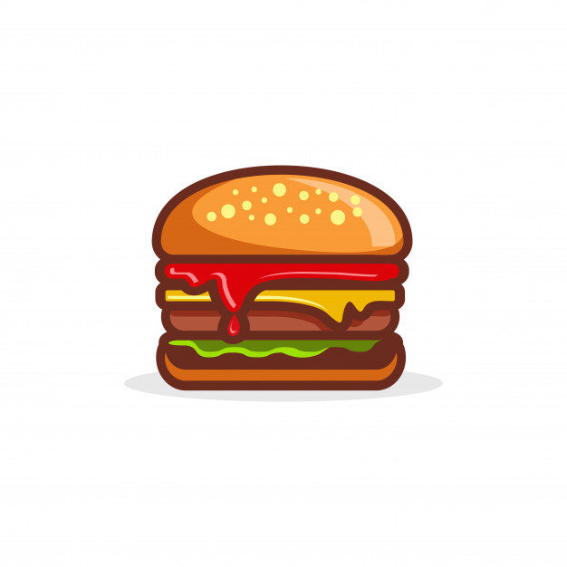 626x626 Burger Vector Vector Premium Download
