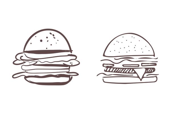 600x400 Page Burger On Curated Vector Illustrations, Stock Royalty Free