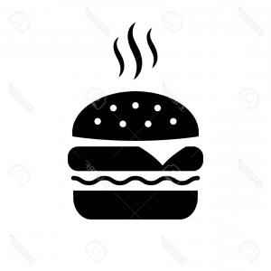 300x300 Photostock Vector Hot Delicious Burger Vector Icon Hoodamathrun