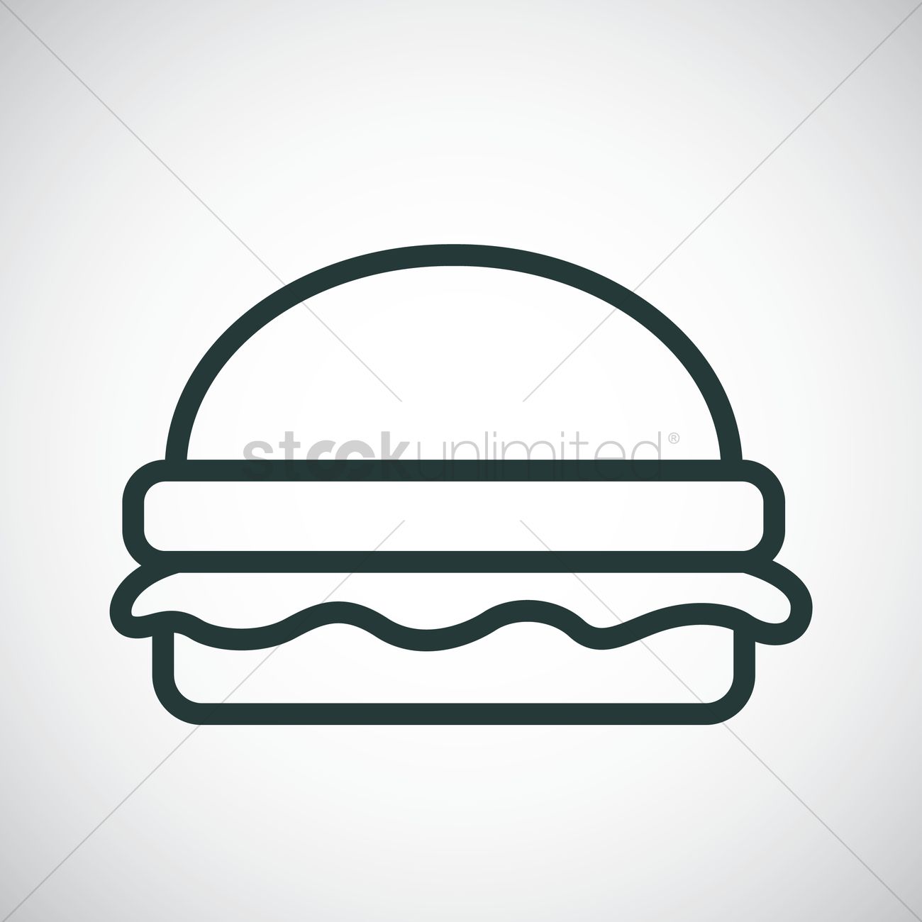 1300x1300 Burger Vector Image