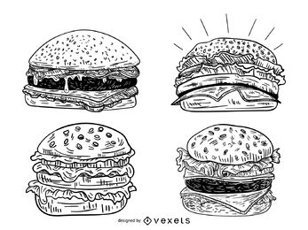 347x260 Burger Vector Images Icons, Logos, Silhouettes For Free