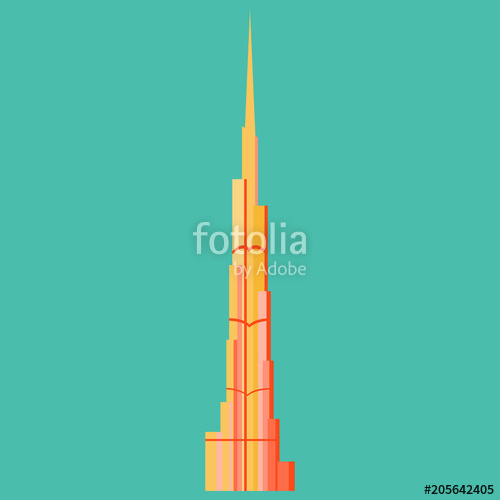 Burj Khalifa Tower Icon Uae Dubai Symbol Gray United Arab 500x500 Burj Khalifa Tower Icon Uae Dubai Symbol Gray United Arab
