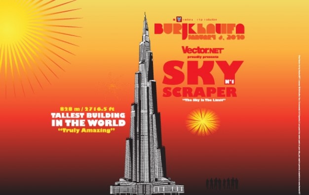 Burj Khalifa Vector Art, Dubai Highest Skyscraper Vector Free 626x396 Burj Khalifa Vector Art, Dubai Highest Skyscraper Vector Free