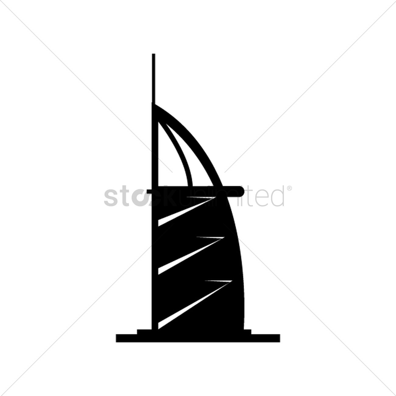 Free Burj Al Arab Vector Image 1300x1300 Free Burj Al Arab Vector Image