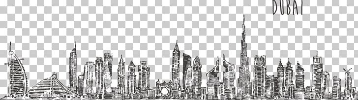 Burj Khalifa Skyline Drawing Stock Photography Png, Clipart, Black 728x205 Burj Khalifa Skyline Drawing Stock Photography Png, Clipart, Black