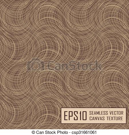 450x470 Realistic Texture Of Burlap, Canvas Beige, Brown Clip Art Vector