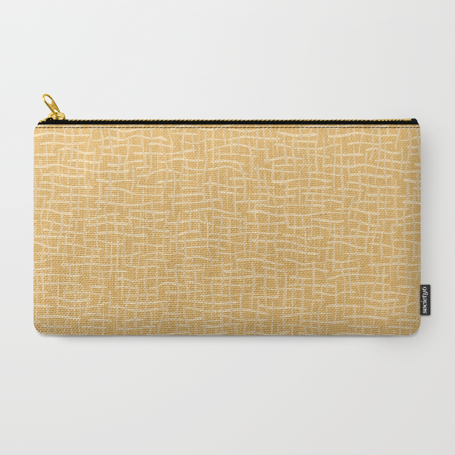 1500x1500 Woven Burlap Texture Seamless Vector Pattern Yellow Carry All