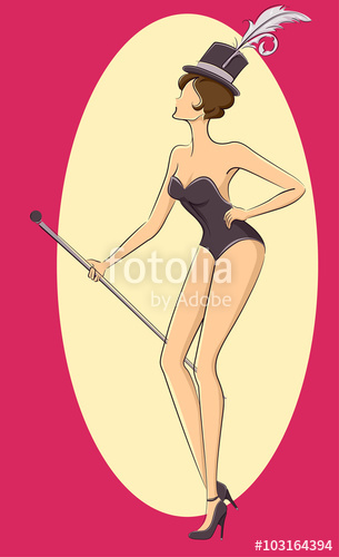 305x500 Girl Burlesque Dancer Stock Image And Royalty Free Vector