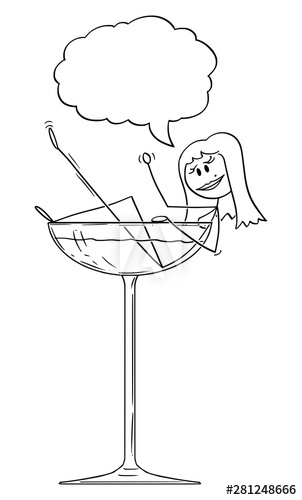 302x500 Vector Cartoon Stick Figure Drawing Conceptual Illustration