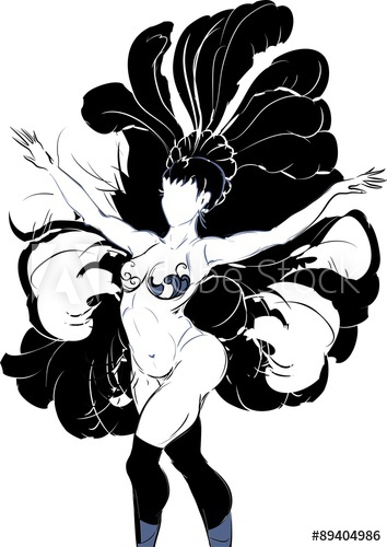 354x500 Burlesque Dancer