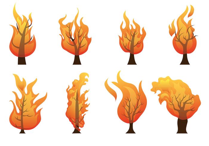 700x490 Burning Bush Vector Icons