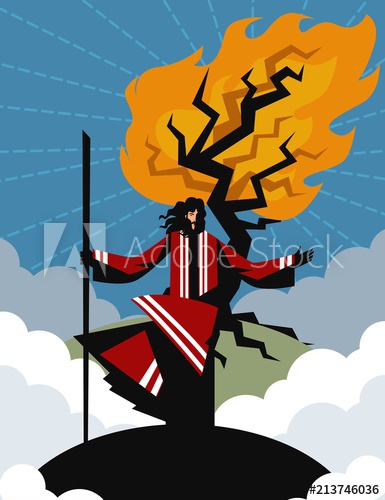 385x500 Moses And Burning Bush
