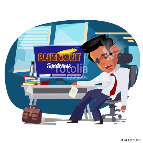 500x500 Burnout Syndeome Man