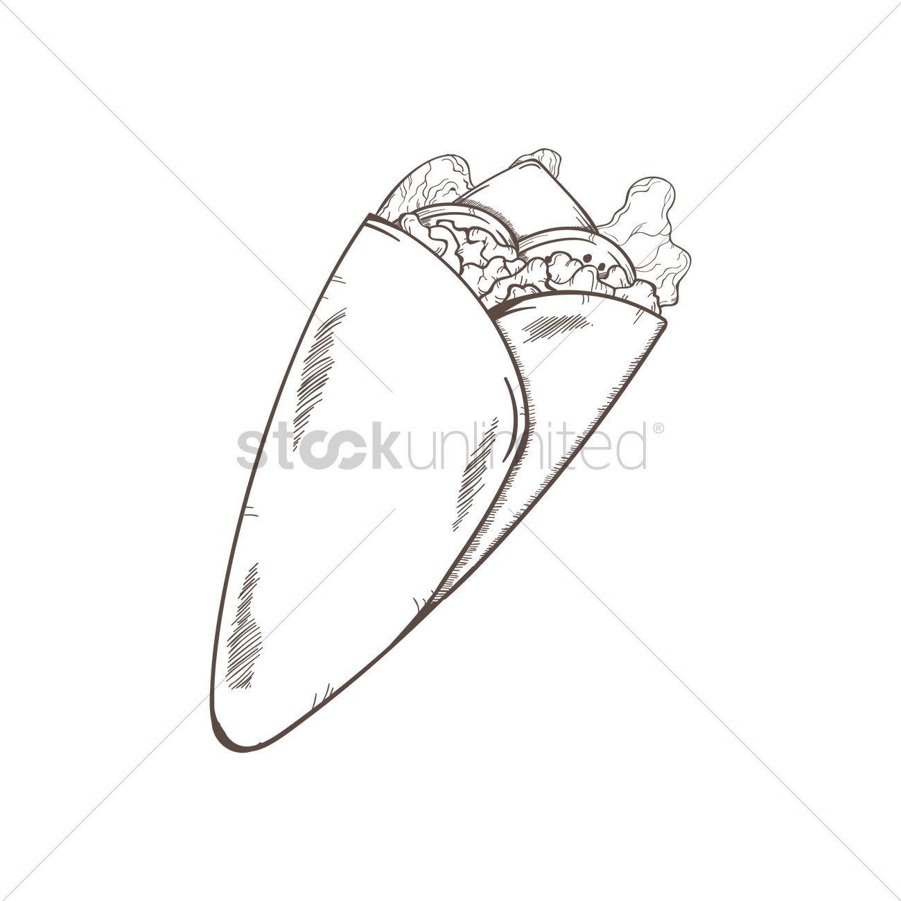 1300x1300 Burritos Vector Image