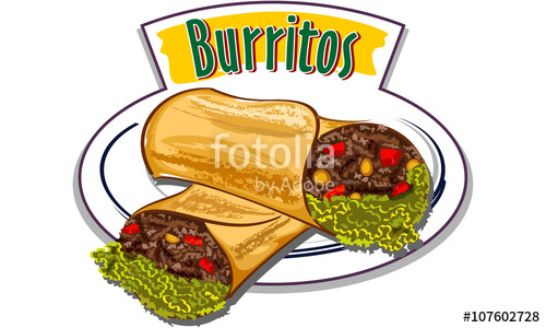 500x300 Burritos Vector Stock Image And Royalty Free Vector