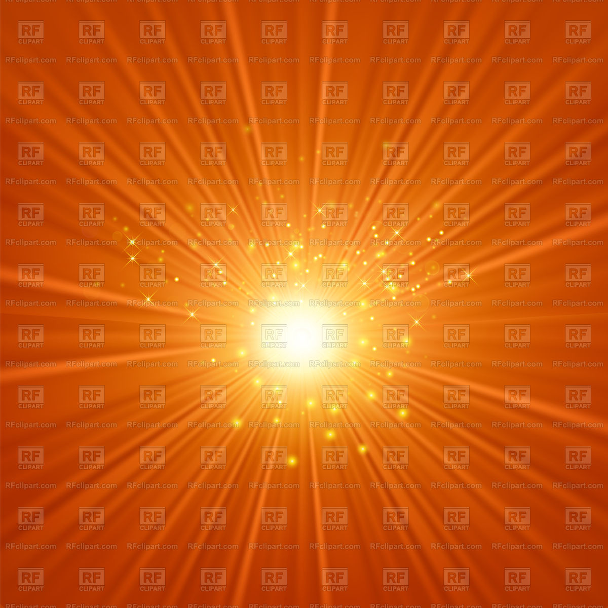 1200x1200 Bright Burst On Orange Background Vector Image Of Backgrounds