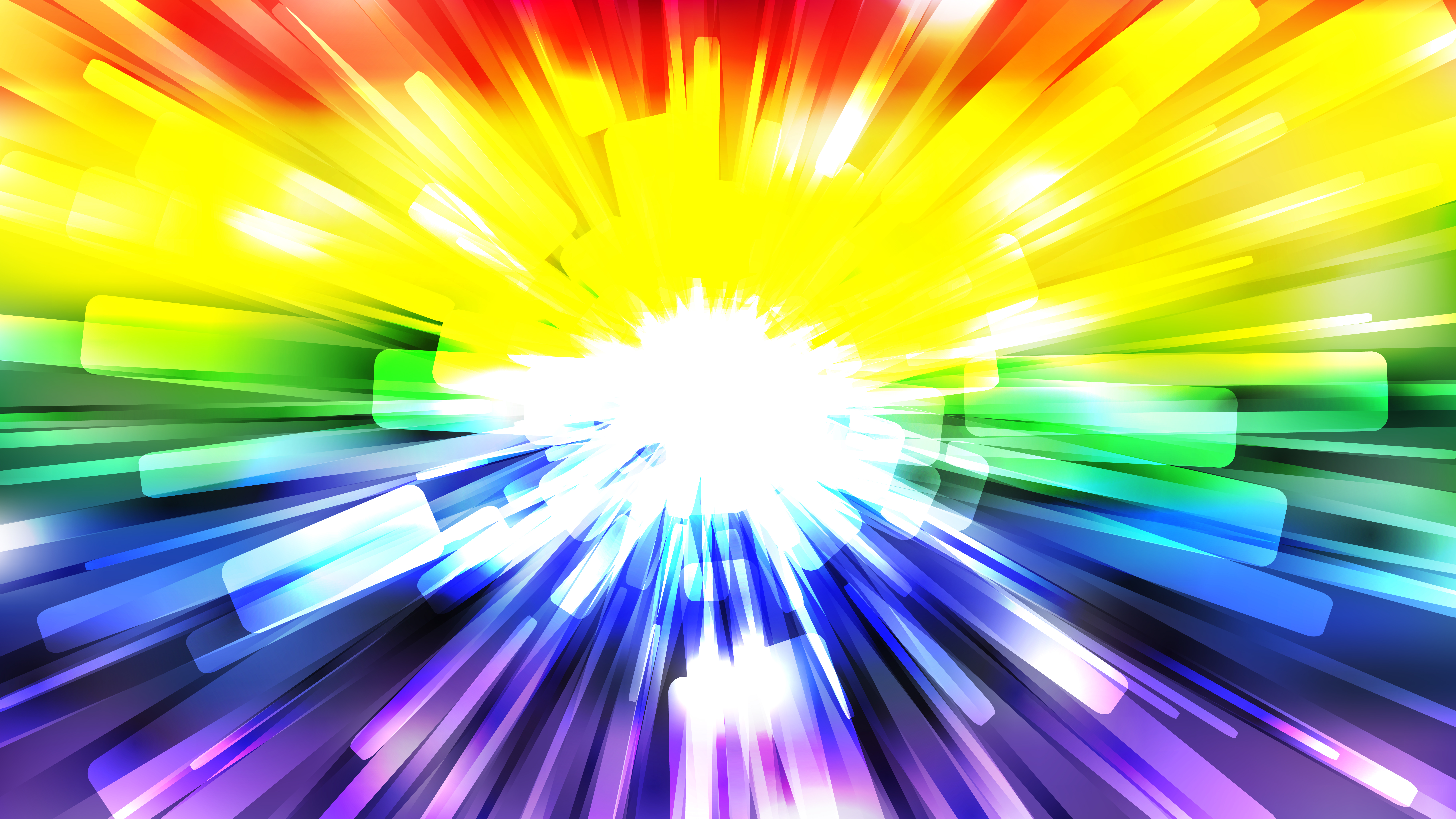 8000x4500 Abstract Colorful Burst Background Vector Image