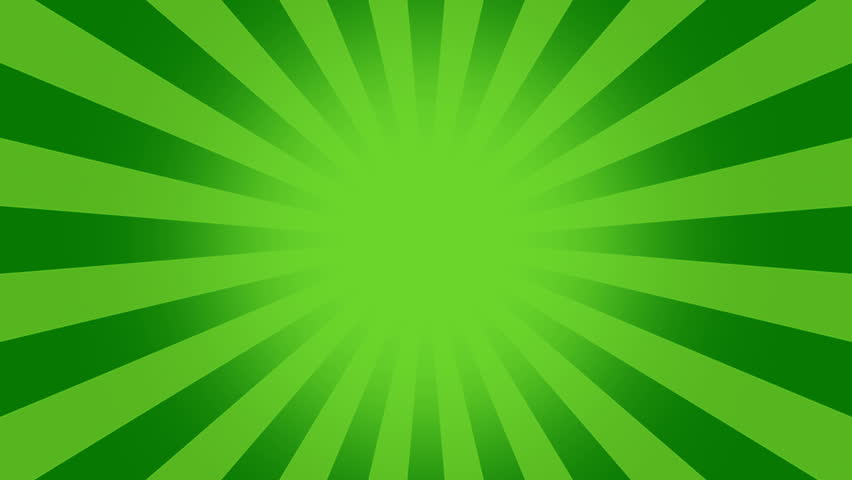 852x480 Green Burst Vector Background Cartoon Stock Footage Video