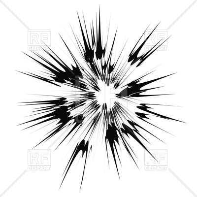 400x400 Cartoon Explosion, Star Burst Vector Image Of Design Elements