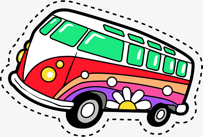 650x438 Color Bus, Bus Clipart, Cute Cartoon, Bu