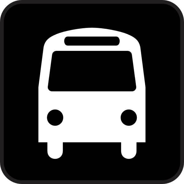 600x600 Map Symbols Bus Clip Art