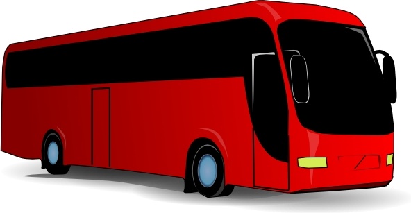 592x307 Red Travel Bus Clip Art Free Vector In Open Office Drawing