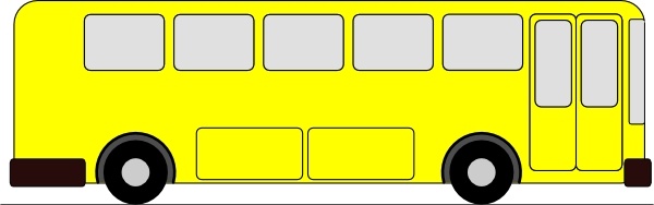600x188 Yellow Bus Clip Art Free Vector In Open Office Drawing