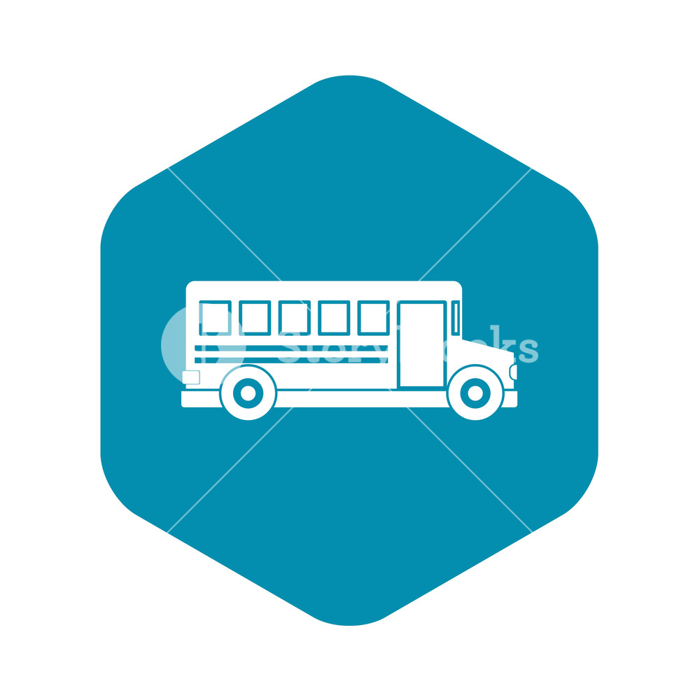1000x1000 School Bus Icon Simple Illustration Of School Bus Vector Icon