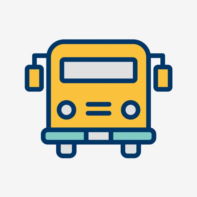 640x640 Vector School Bus Icon, School Icon, Bus Icon, Schoolbus Icon Png