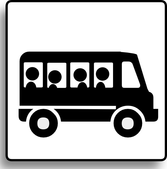 582x590 Bus Icon For Use With Signs Or Buttons Clip Art Free Vector