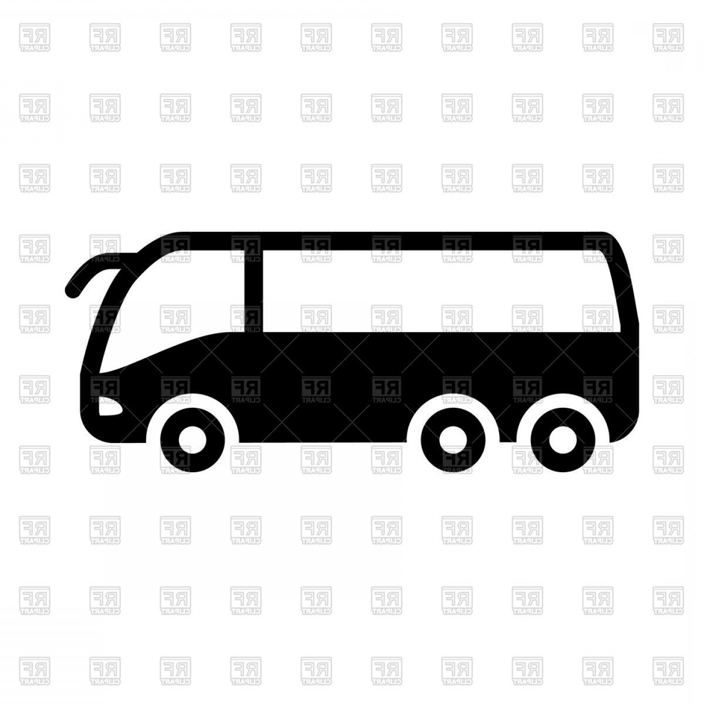 Silhouette Of Bus Vector Clipart Hoodamathrun 1440x1440 Silhouette Of Bus Vector Clipart Hoodamathrun