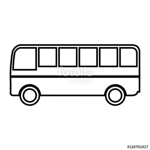 Bus Silhouette Vector at Vectorified.com | Collection of Bus Silhouette ...