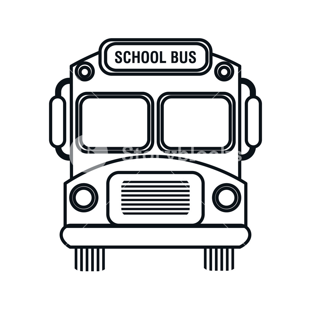 Silhouette School Bus Design Vector Illustration Royalty 1000x1000 Silhouette School Bus Design Vector Illustration Royalty