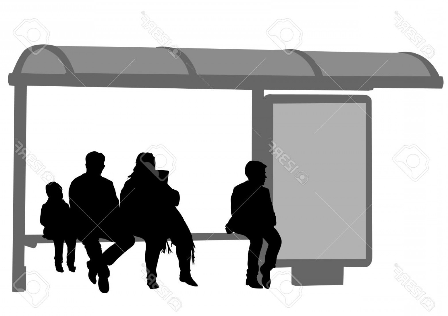 Bus Stop Silhouette Vector Wallkeeper 1560x1102 Bus Stop Silhouette Vector Wallkeeper