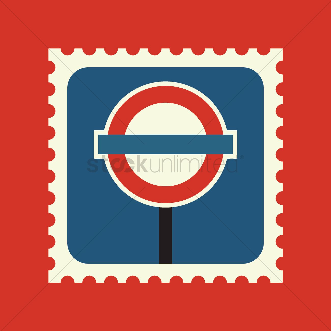 1300x1300 London Bus Stop Sign Vector Image